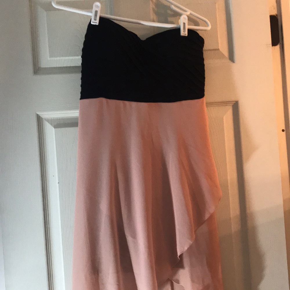 strapless flowy dress